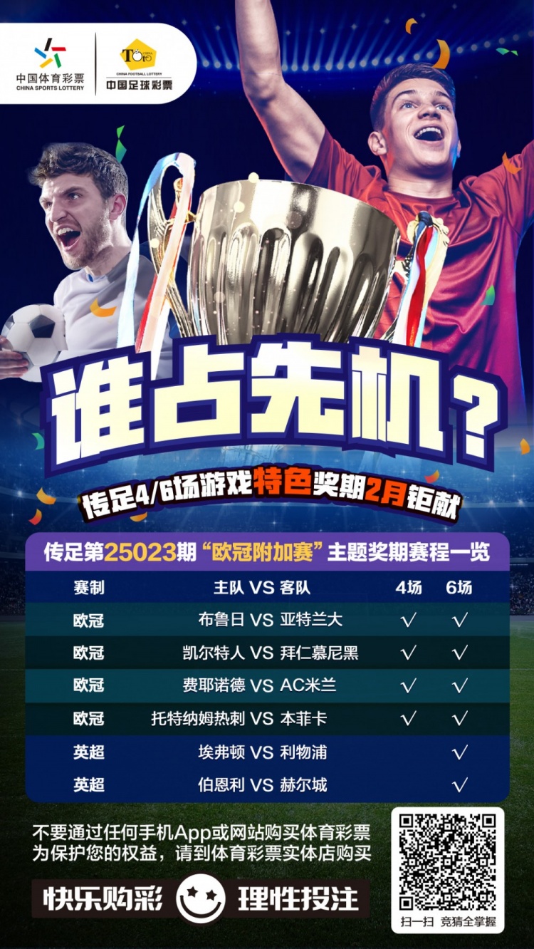  誰占先機？！傳足特色獎期第25023期聚焦歐冠附加賽