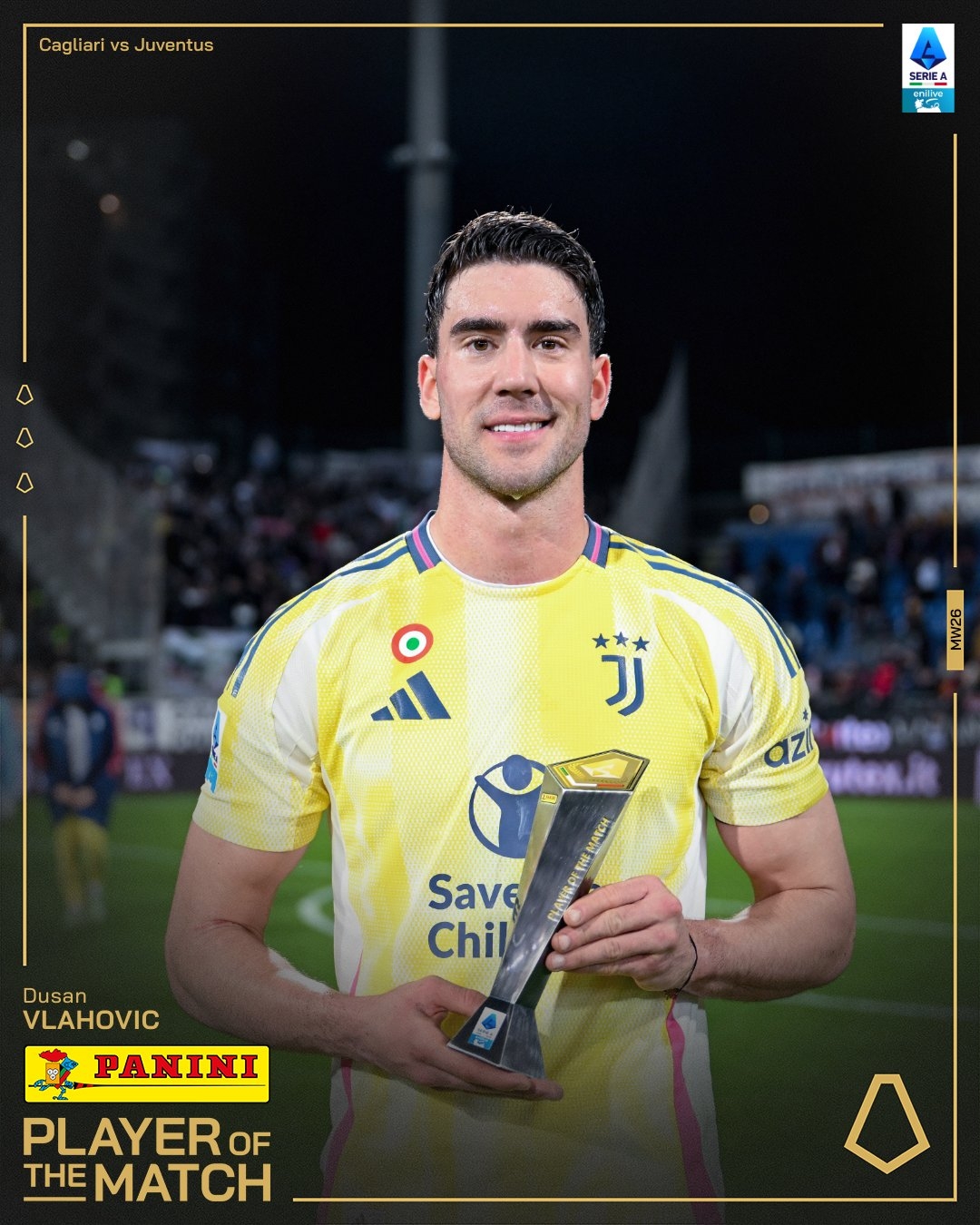  打進致勝進球！弗拉霍維奇當選尤文1-0卡利亞里全場最佳球員