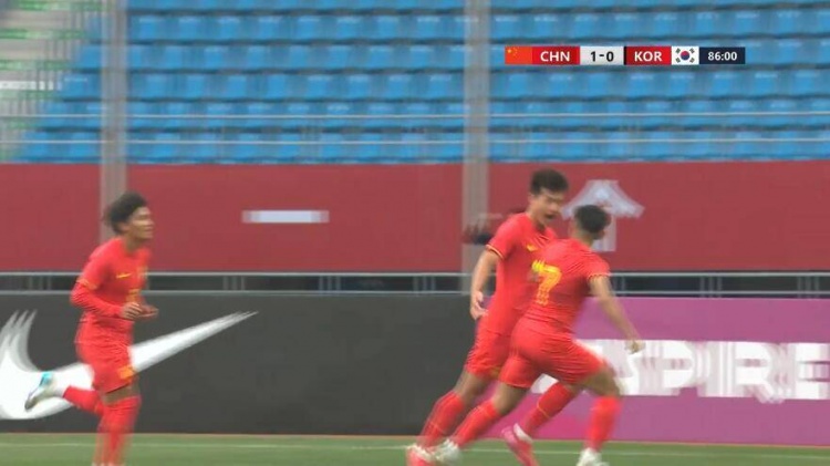  U22國足1-0韓國全場數(shù)據：控球率49%落后韓國，10射7正領先對手