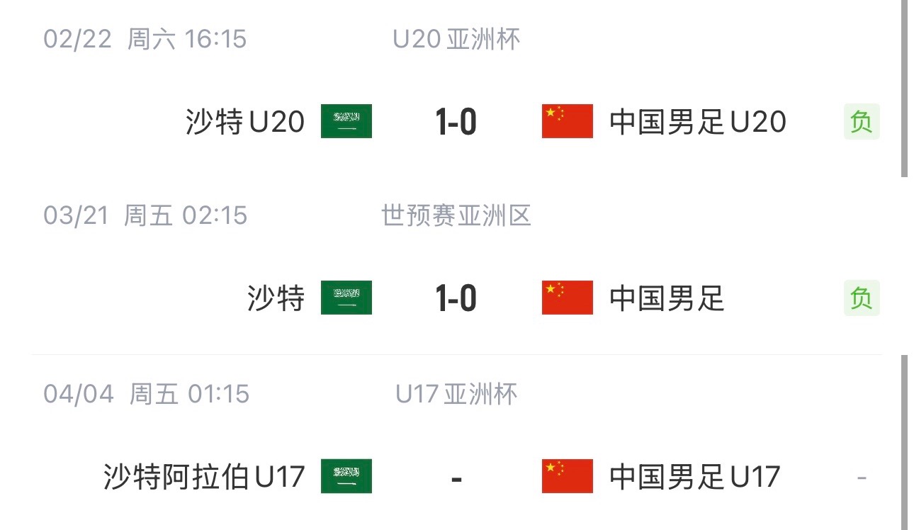  國字號(hào)三遇沙特！國少U17亞洲杯首戰(zhàn)對(duì)陣沙特，此前國足&國青均負(fù)