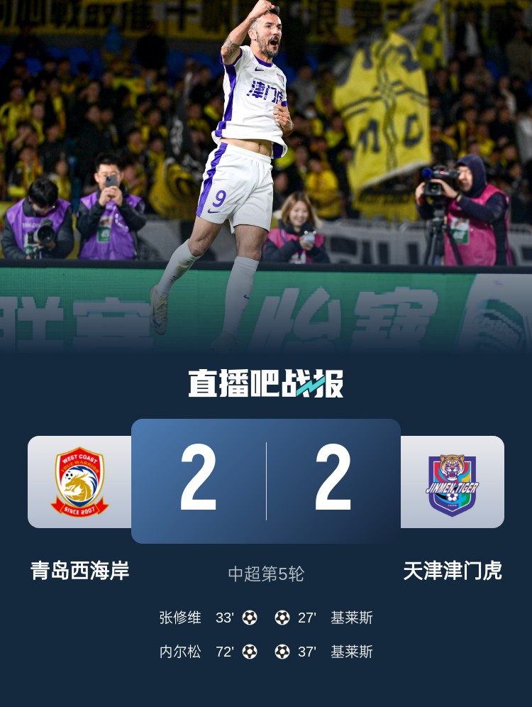  津媒：津門虎只踢了半場好球，9天3賽凸顯體能及板凳深度不足